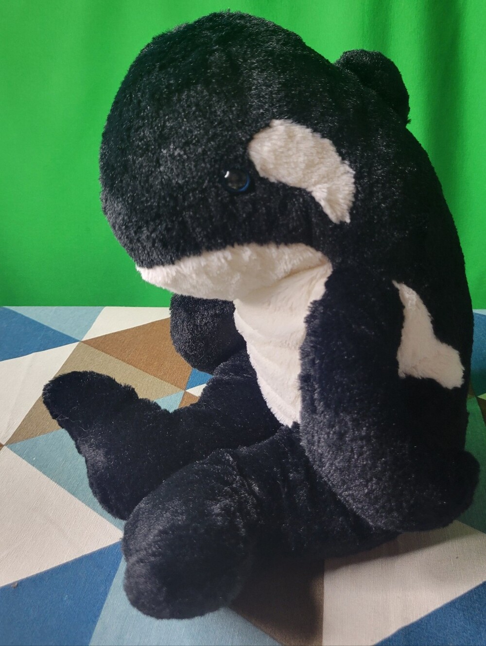 Vintage 2001 The Bear Factory Plush Orca Legs Killer Whale Stuffed Animal Soft